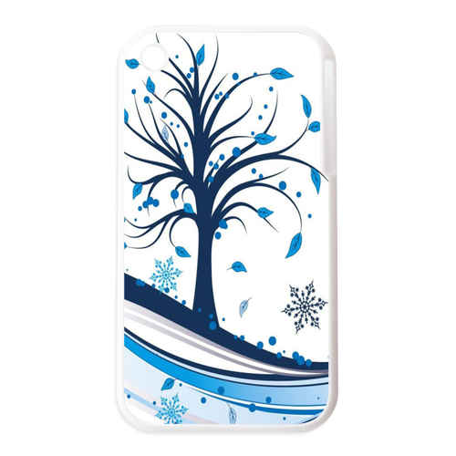 tree blue leaf Personalized Cases for the IPhone 3