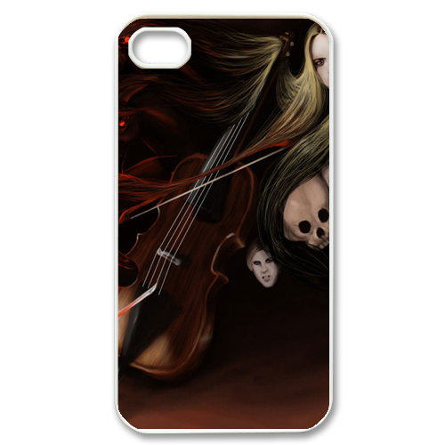 beauty and skeleton Case for iPhone 4,4S