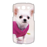 dog in pink dress Case for Samsung Galaxy S3 I9300 (3D)