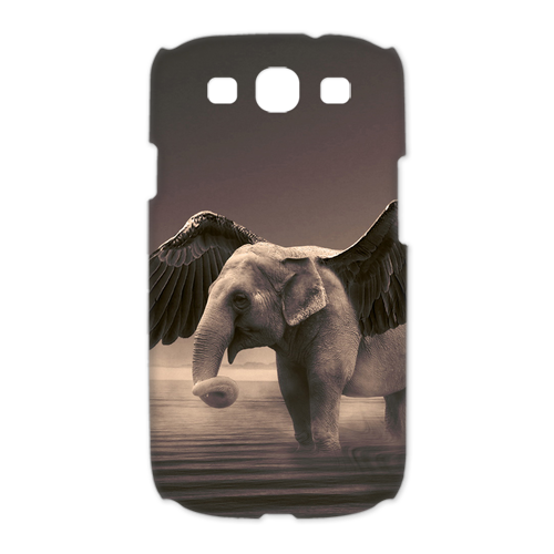 the elephant flying Case for Samsung Galaxy S3 I9300 (3D)