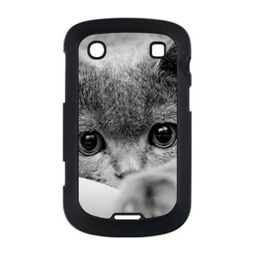 grey cat Case for BlackBerry Bold Touch 9900