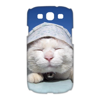 the cat in sunshine Case for Samsung Galaxy S3 I9300 (3D)